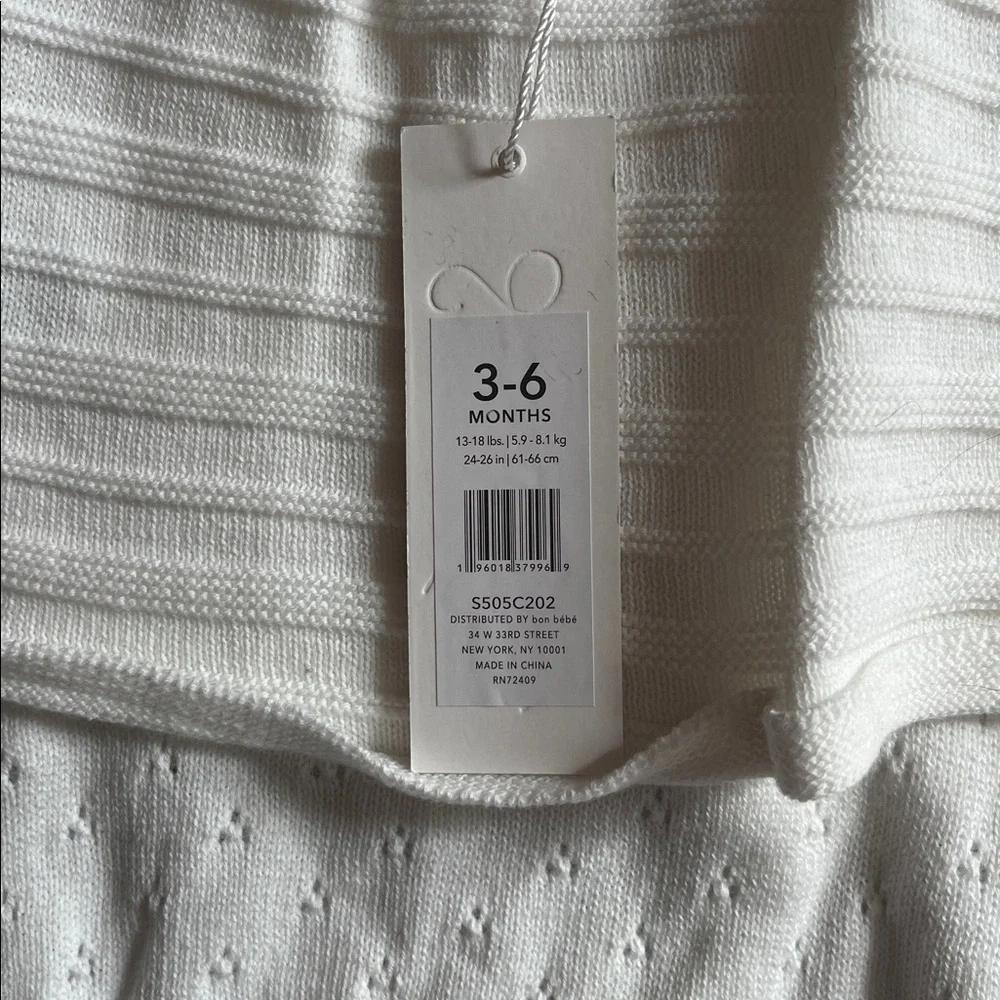 White Ruffled Baby Romper